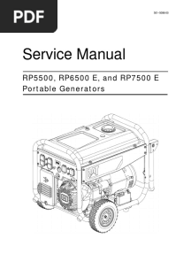 SERVICE MANUAL CAT RP5500 CAT RP7500e CAT RP6500E