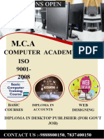 Computer Academy ISO 9001-2008: CONTACT US:-9888800150, 7837400150