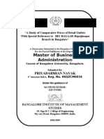 Master of Business Administration: Bangalore University