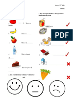 Food Worksheet 1. What's This? 2. Say What You Like/don't Like. (Spune Ce Iti Place/nu Iti Place)