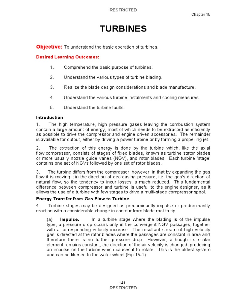 Understanding Turbine Operations and Design | PDF | Turbine | Gas Turbine