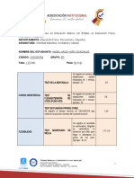 Formato Test. Deportes Arley Gonzalez