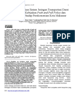 Pengaruh Kebjakan Sitem Jaringan Transportasi Melalui Type Kebijakan Push and Policy Dan Dampak Terhadap Kota Makassar