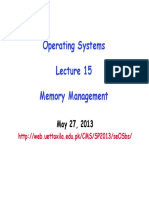 Operating Systems Memory Management