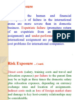 Risk Exposure: Expatriate Failure Under-Performance