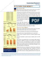 Where To Park Your Money?: Customized Research