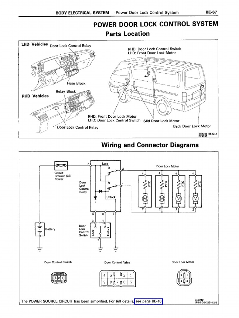 Power Door Lock Control System PDF
