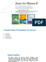 Fahrizal Adnan, S.T., M.sc. Penyediaan Air Minum II, Kriteria Desain