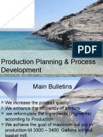 Production Planning & Process Development