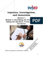 Inquiries Investigation Immersion Module 3 Q1