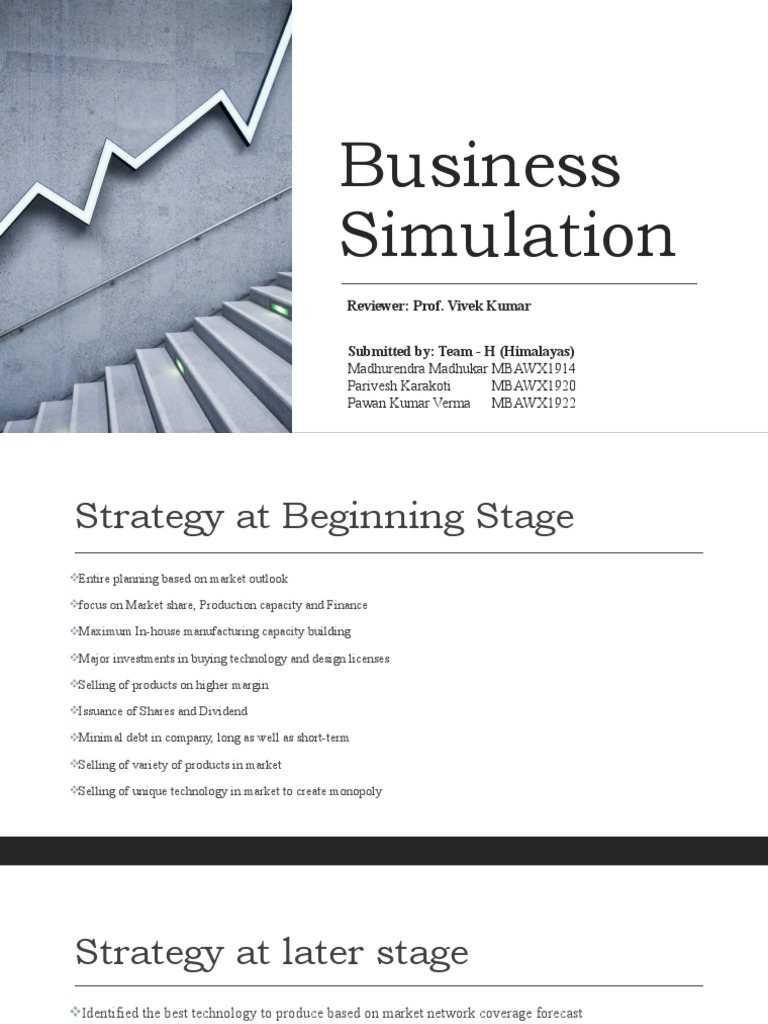 Business Simulation Team-H | PDF | Profit (Economics) | Dividend