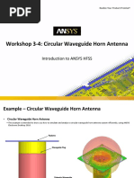 Workshop 3-4: Circular Waveguide Horn Antenna: Introduction To ANSYS HFSS