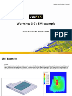 Workshop 3-7: EMI Example: Introduction To ANSYS HFSS