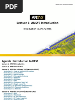 ANSYS HFSS L01 0 ANSYS Intro