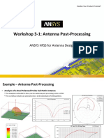 Workshop 3-1: Antenna Post-Processing: ANSYS HFSS For Antenna Design