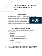I. Chapter 1: Environmental View of Fonab Engineering Mechanical Work Shop