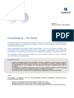 Housekeeping - Fire Safety: Management Action