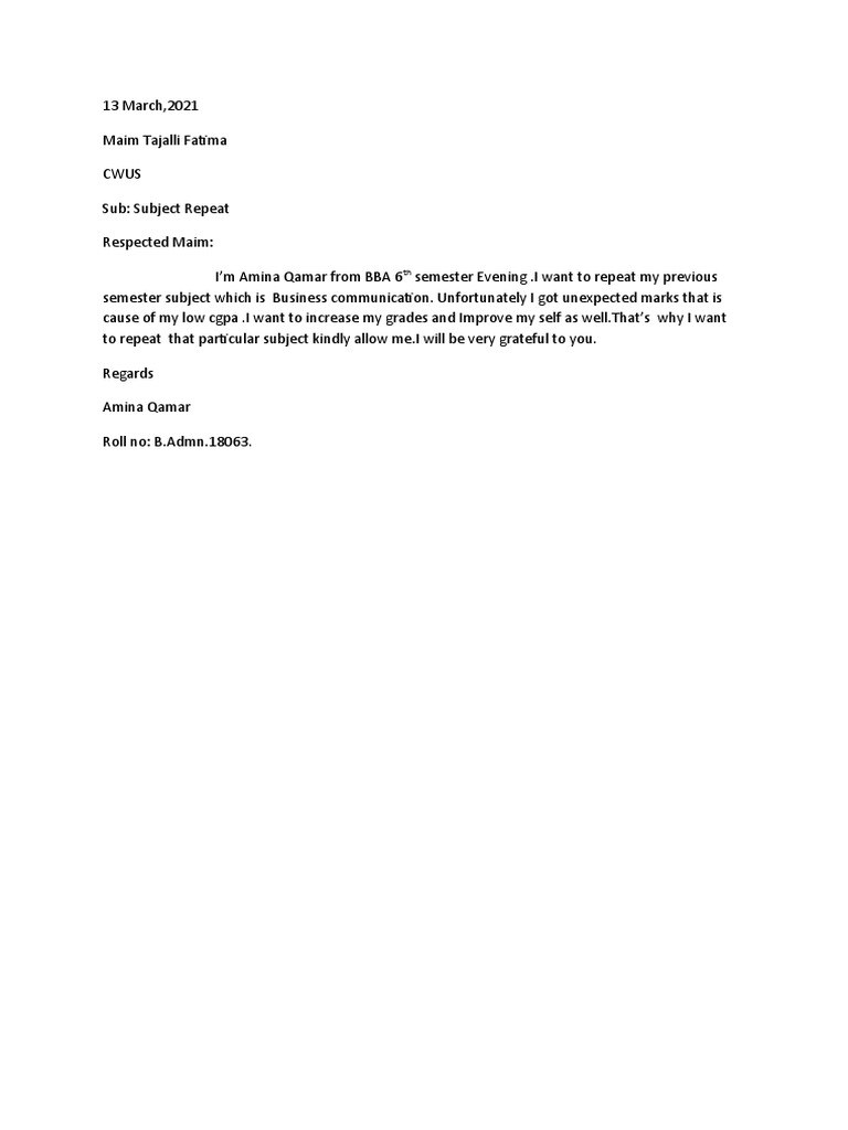 Application to Repeat Business Communication | PDF