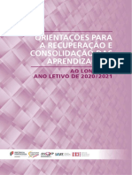 Orientacoes Para Recuperação de Aprendizagens_2020-2021