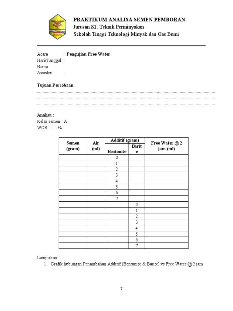 Free Water Level | PDF