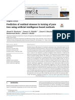 Prediction of Residual Stresses in Turning of Pure Iron Using Artificial Intelligence-Based Methods