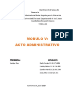 Modulo V Acto Administrativo 2.1