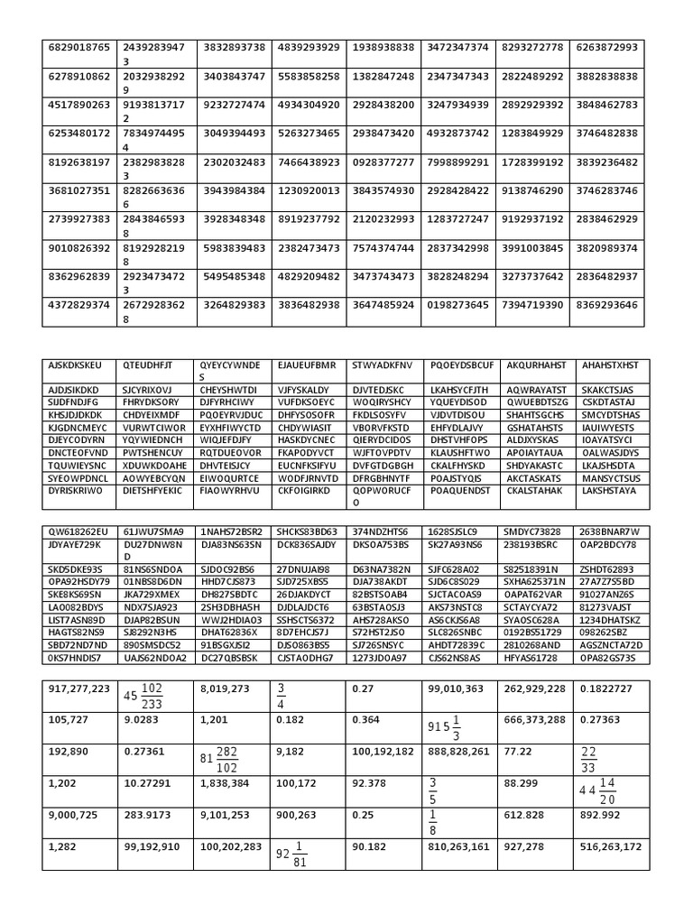 Numeric Data Compilation and Analysis | PDF | Technology & Engineering