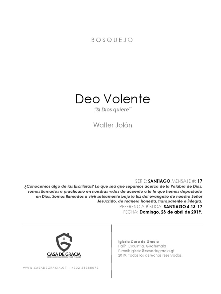17 Deo Volente PDF Pecado Jesús