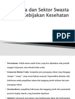 Negara Dan Sektor Swasta Dalam Kebijakan Kesehatan