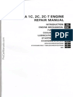 Toyota 1c 2c 2c T Diesel Engine Workshop Service Repair Manual