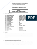 Semana 01 - Silabo Informatica e Internet de IEST-Quiñones