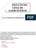 RESOLUÇÃO DA LISTA 01 MATERIAIS DE CONSTRUÇÃO_2020_2