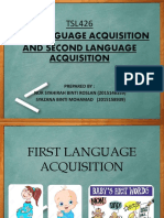 First Language Acquisition and Second Language Acquisition