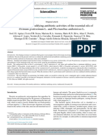 Article in Press: Antibacterial and Modifying-Antibiotic Activities of The Essential Oils of L. and L