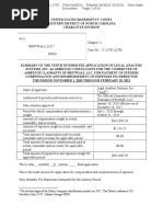 Bestwall Chapter 11 - Summary of The Tenth Interim Fee Application of Legal Analysis Systems, Inc. As Asbestos Consultants For The Committee of Asbestos Claimants