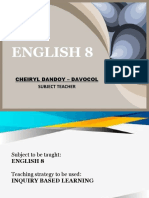 English 8: Cheiryl Dandoy - Davocol