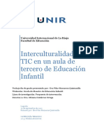 Interculturalidad y Tic en Una Aula de Tercero de Educación Infantil