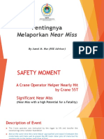 Penting Nya Melaporkan Near Miss