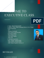 Welcome To Executive Class: by Ahmad Alamsyah, Se