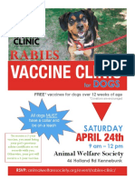 AWS to Host Rabies Vaccine Clinic for Dogs