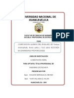 Universidad Nacional de Huancavelica: Composición Química Del Ensilado de Festuca