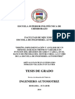 Tesis de Grado: Ingeniero Automotriz