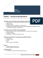 Simfox SV, DV & Container - Technical Specifications 2021