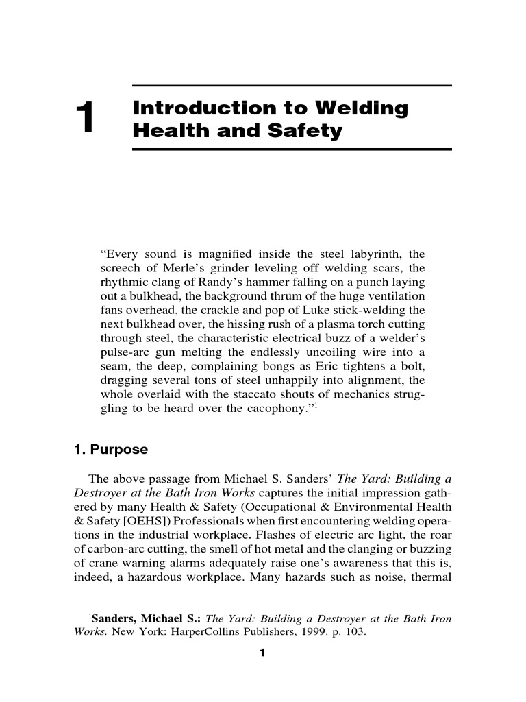 Introduction To Welding Health and Safety PDF Welding Construction
