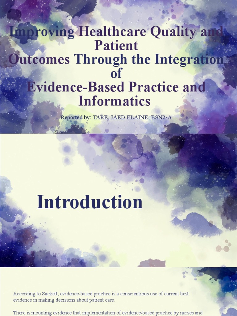 Improving Through The Integration Of: Healthcare Quality and Patient ...
