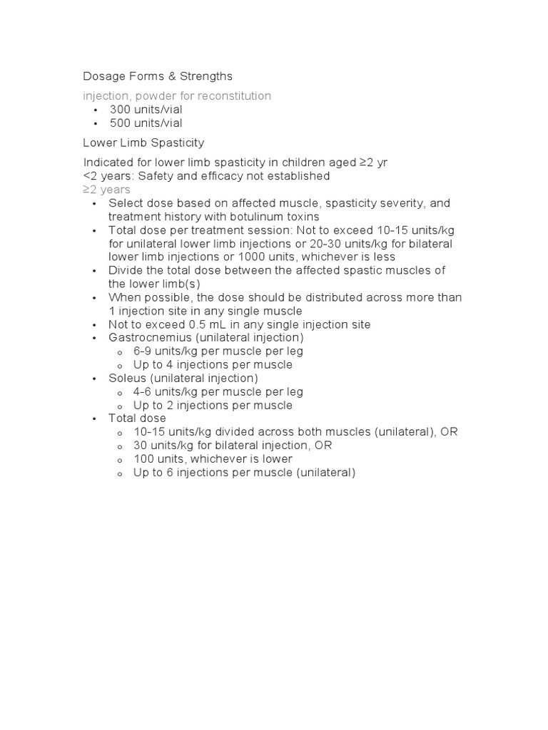 Injection, Powder For Reconstitution | PDF