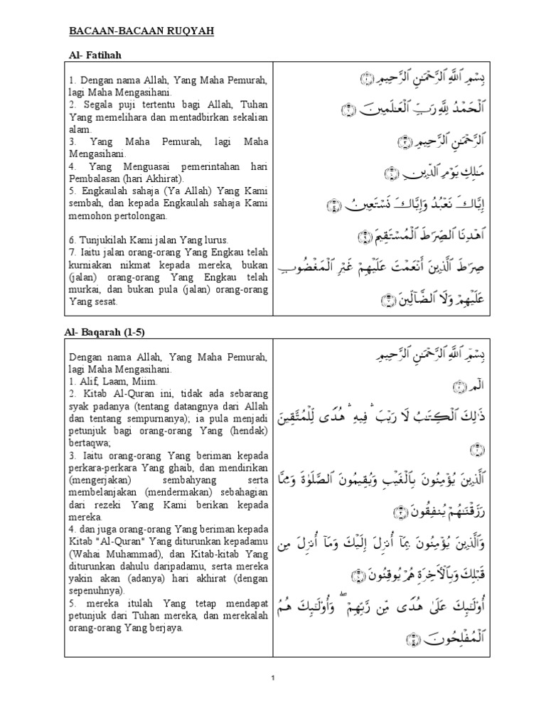 Rukyah Munjiyat Doa Haiqal Ayat 5 Syifa2 Dan Rukyah Jibril