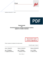 Huf Hülsbeck & Fürst: Requirements For Chromium (VI) - Free Corrosion Protection Systems Applied To Metallic Materials