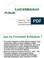 Formulasi Kebijakan Publik