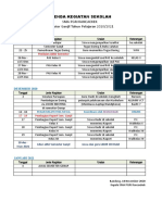 Agenda Akhir Semester Ganjil